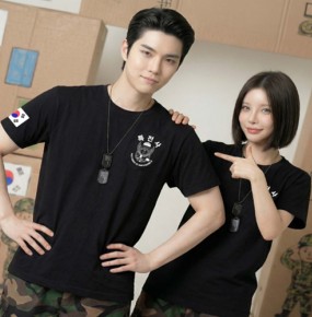 특전사 블랙 면티셔츠